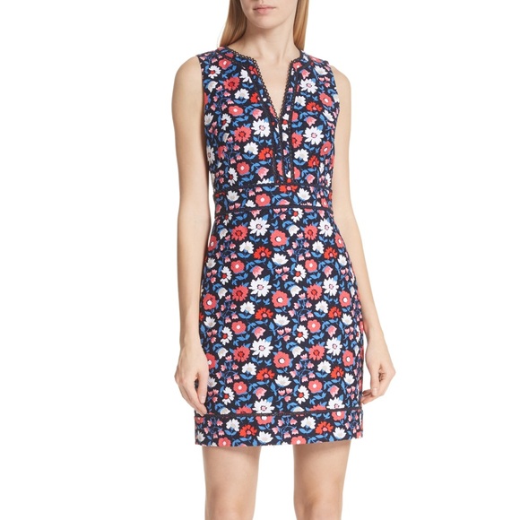 Kate Spade Shore Thing Daisy Jacquard Sheath Dress - Picture 2 of 11